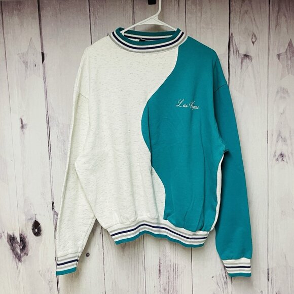 Vintage Las Vegas Size Large / XL Track Suit Sweatshirt Sweatpants Rare! - Picture 2 of 7